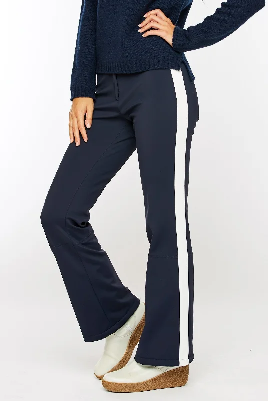 M. Miller Side Stripe Ski Pant SK229 Chic Faux Leather Pants