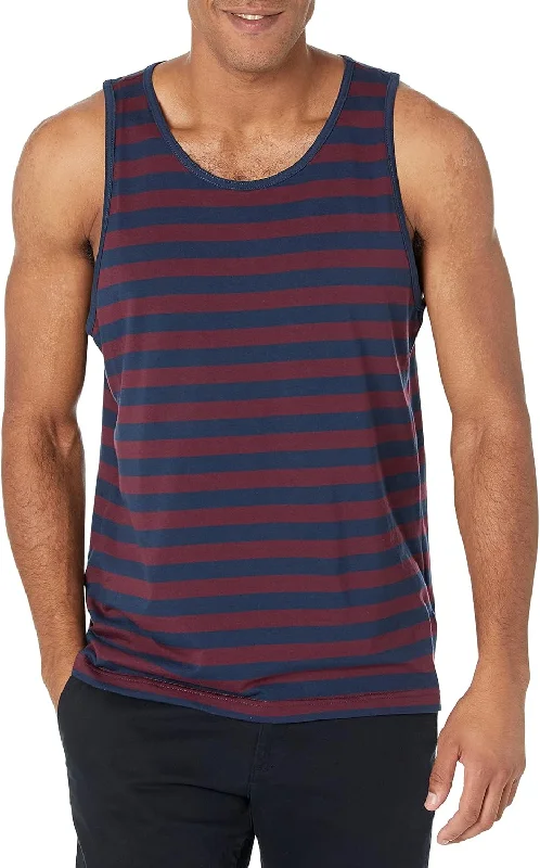 Burgundy Navy Stripe