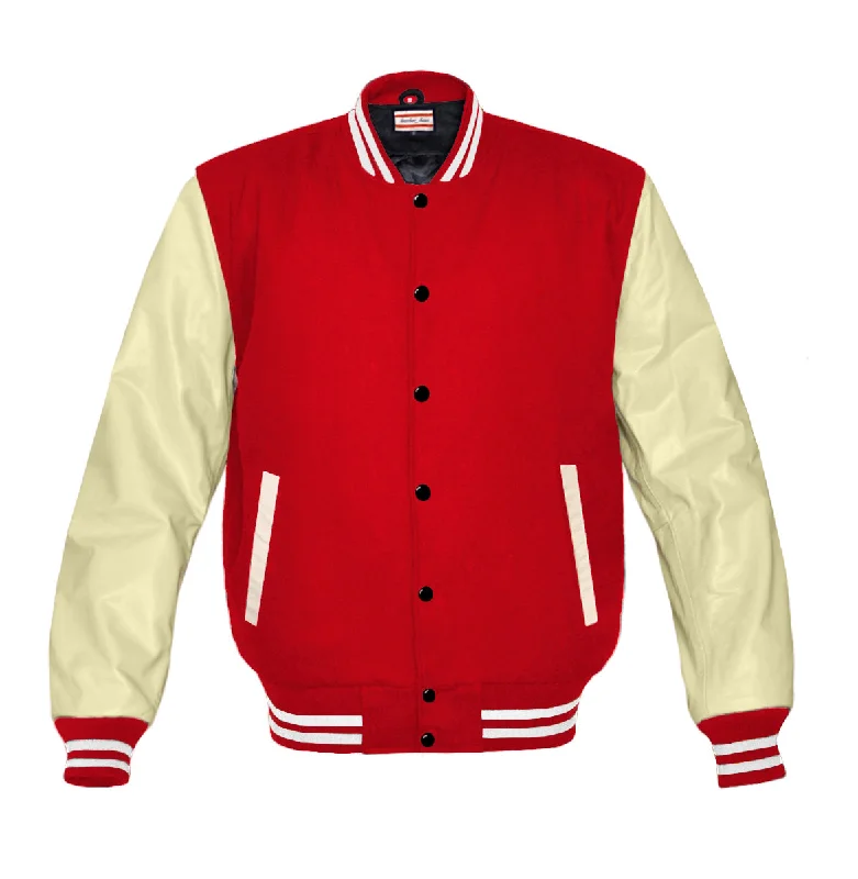 Superb Genuine Cream Leather Sleeve Letterman College Varsity Women Wool Jackets #CRSL-WSTR-BB Embroidered Jacket Appliqued Jacket Beaded Jacket Superb Genuine Cream Leather Sleeve Letterman College Varsity Women Wool Jackets #CRSL-WSTR-BB Embroidered Jacket Appliqued Jacket Beaded Jacket