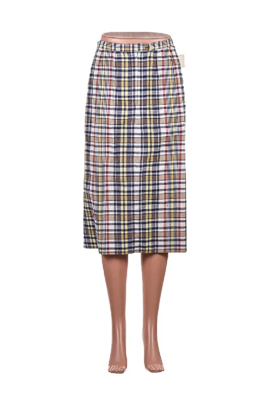 Vintage 70's Justin Skirt linen skirt light