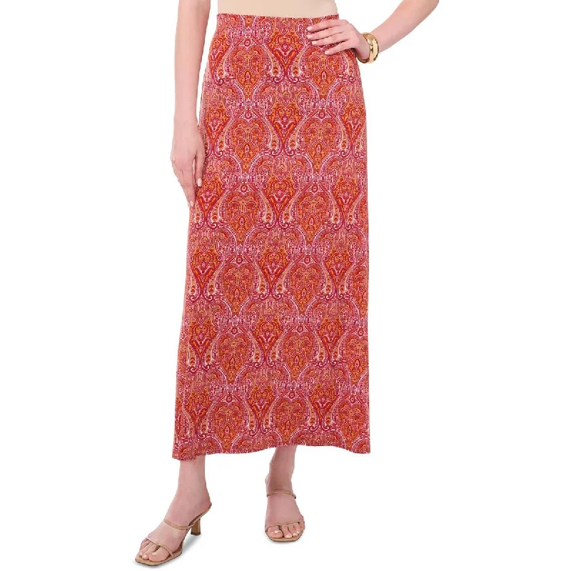 Vince Camuto Womens Printed  Maxi Skirt corduroy skirt textured