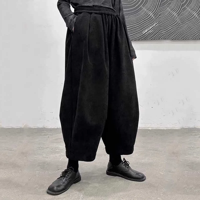 Corduroy Thickened Loose Casual Pants Classic Flared Pants