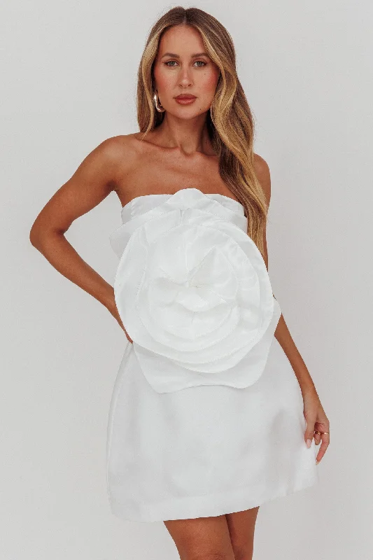 Count Down A-Line Mini Skirt Oyster chiffon skirt airy