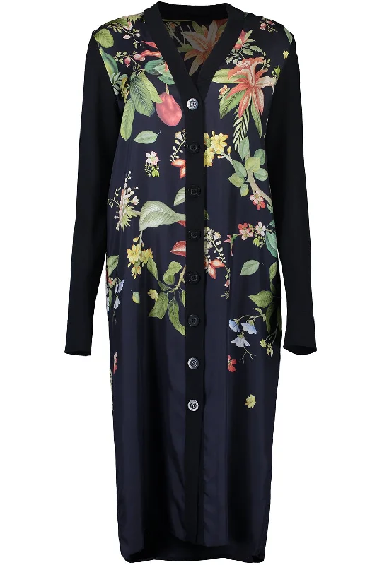 Long Sleeve Floral Cardigan Casual Formal Business