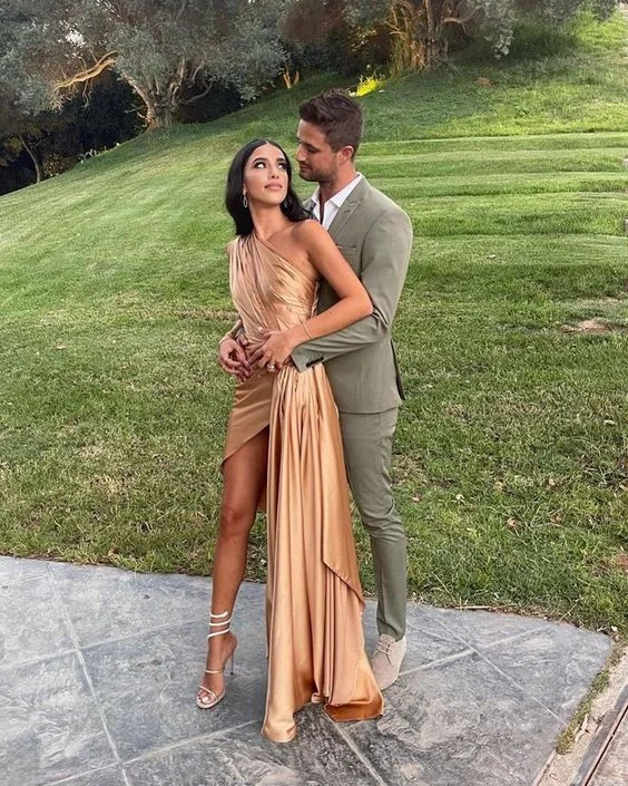 Simple Prom Dress Irregular Hem Short Party Dress c3186 Tunics Fall fleece