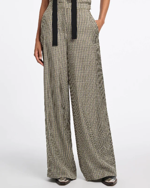 Checked Cool Pants Wide-Legged Palazzos