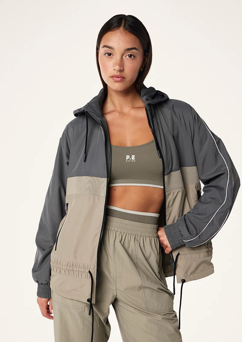 Women's P.E Nation Man Down Gunmetal Jacket Knit Jacket Woven Jacket Fleece Jacket