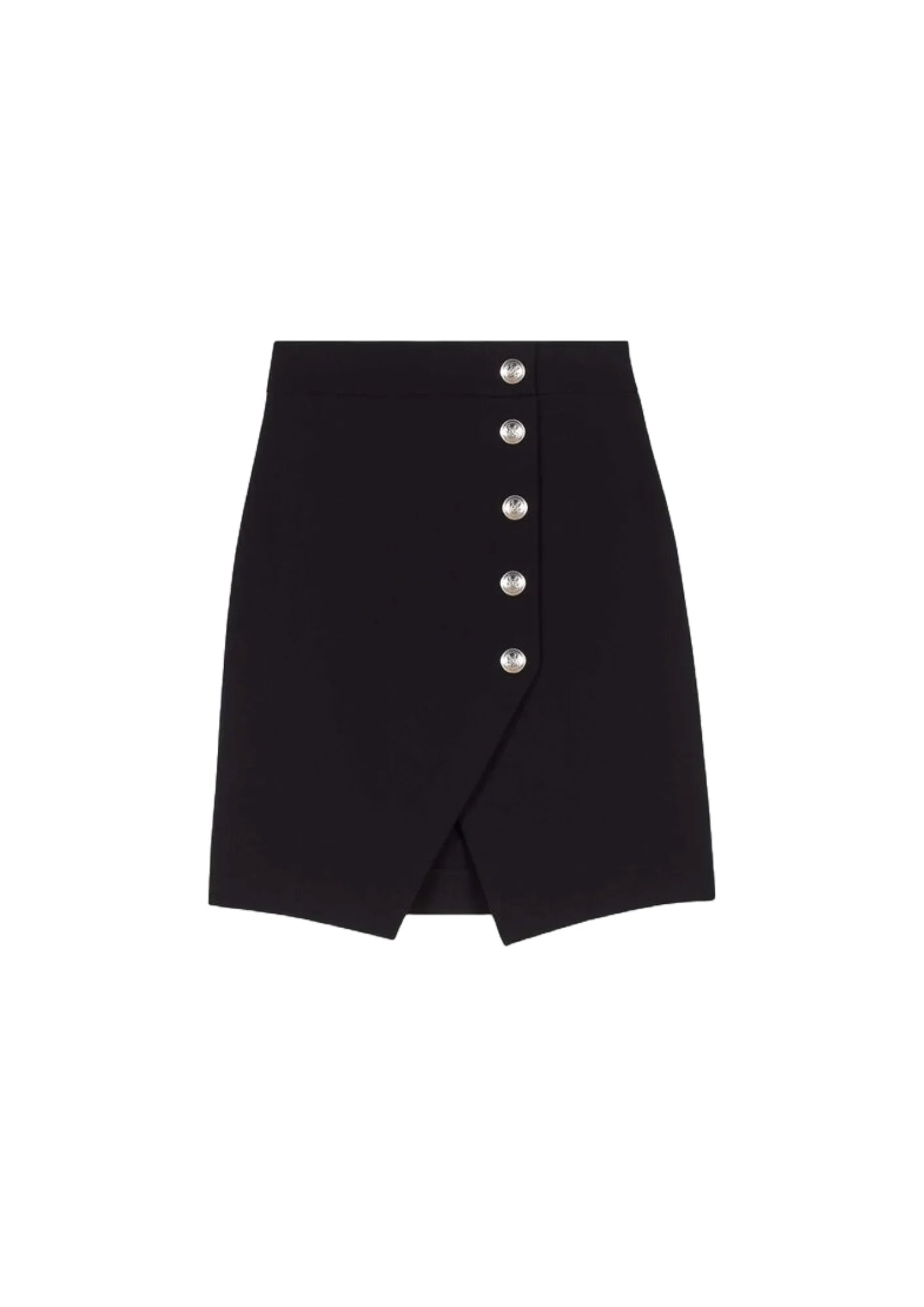 BLACK ASYMMETRIC SKIRT denim skirt trendy
