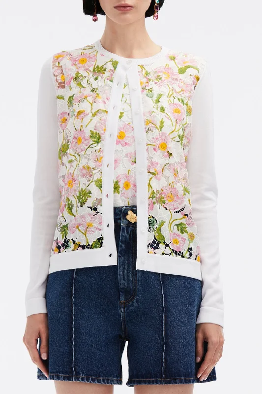 Long Sleeve Mixed Cardigan Anti-Pilling Anti-Shrink Durable