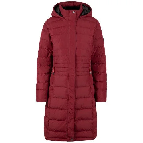 Trespass Womens/Ladies Bitsy Down Jacket Notch Collar Peter Pan Collar Cowl Neck