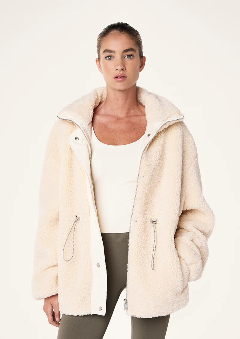 Women's P.E Nation Pacific Jacket in Whisper White Welt Pockets Slit Pockets Flap Pockets Women's P.E Nation Pacific Jacket in Whisper White Welt Pockets Slit Pockets Flap Pockets