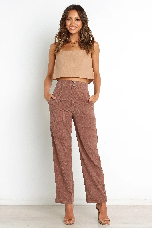 Springfield Pants - Brown Classic Stretch Pants