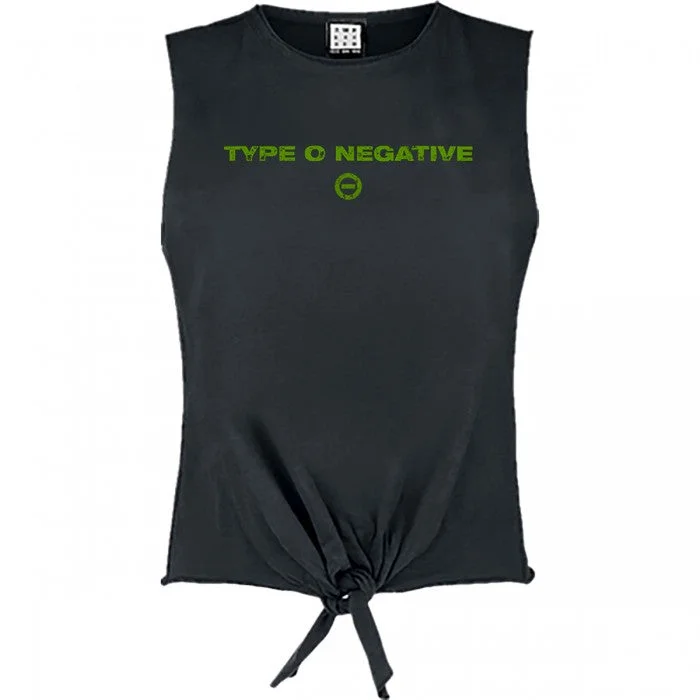 Amplified Womens/Ladies Sun Type O Negative Sleeveless Tank Top cropped tank top