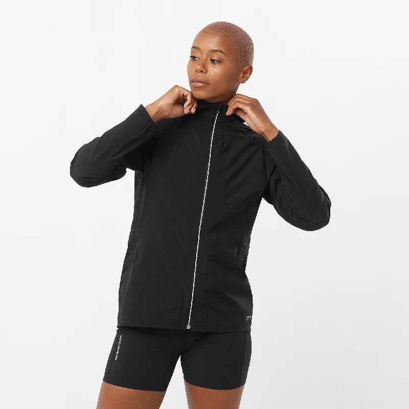 Women's Salomon Bonatti Trail Waterproof Deep Black Jacket Wool Jacket Cashmere Jacket Tweed Jacket Women's Salomon Bonatti Trail Waterproof Deep Black Jacket Wool Jacket Cashmere Jacket Tweed Jacket