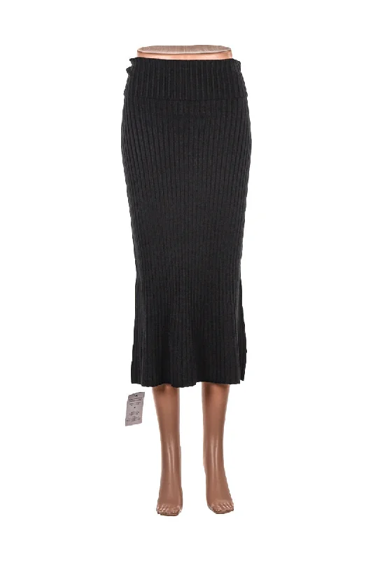 MM. La Fleur Skirt leather skirt sleek