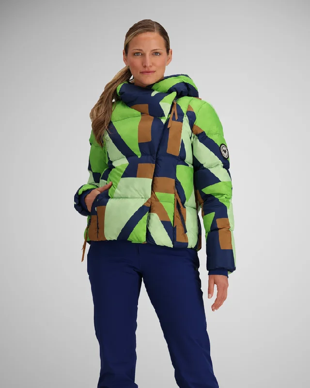 Obermeyer Women's Calypso Jacket Satin Jacket Silk Jacket Chiffon Jacket