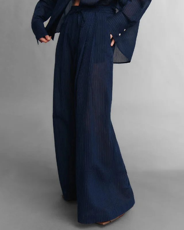 Didi Drawstring Pants Formal Wide-Leg Pants