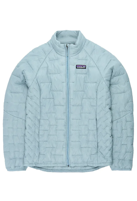 Patagonia Women's Micro Puff Jacket - Thermal Blue Welt Pockets Slit Pockets Flap Pockets Patagonia Women's Micro Puff Jacket - Thermal Blue Welt Pockets Slit Pockets Flap Pockets
