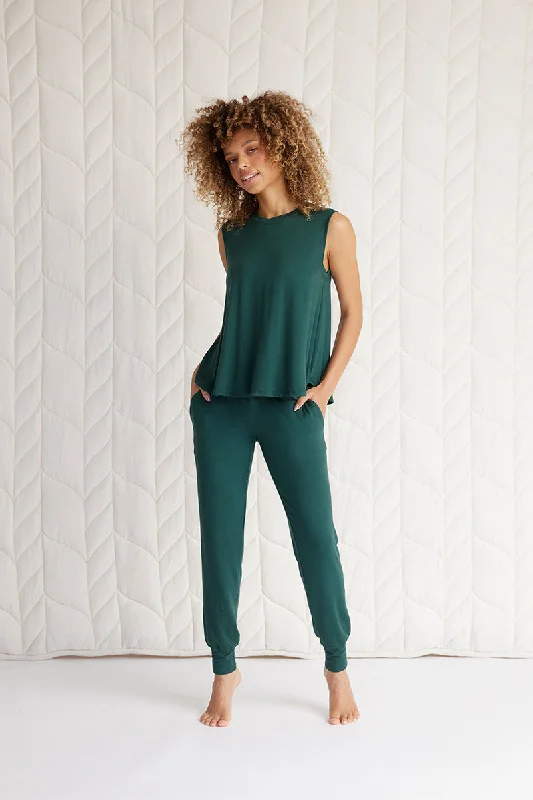 Swing Tank + Harem Pant mesh tank top