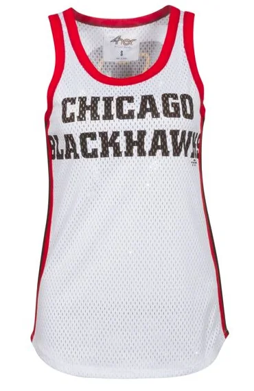 Women's Chicago Blackhawks In the Stands Tank Top fitted tank top
