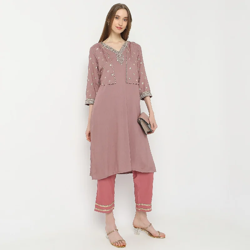 Straight Fit Ankle Length Pants Slim-Fit Leggings