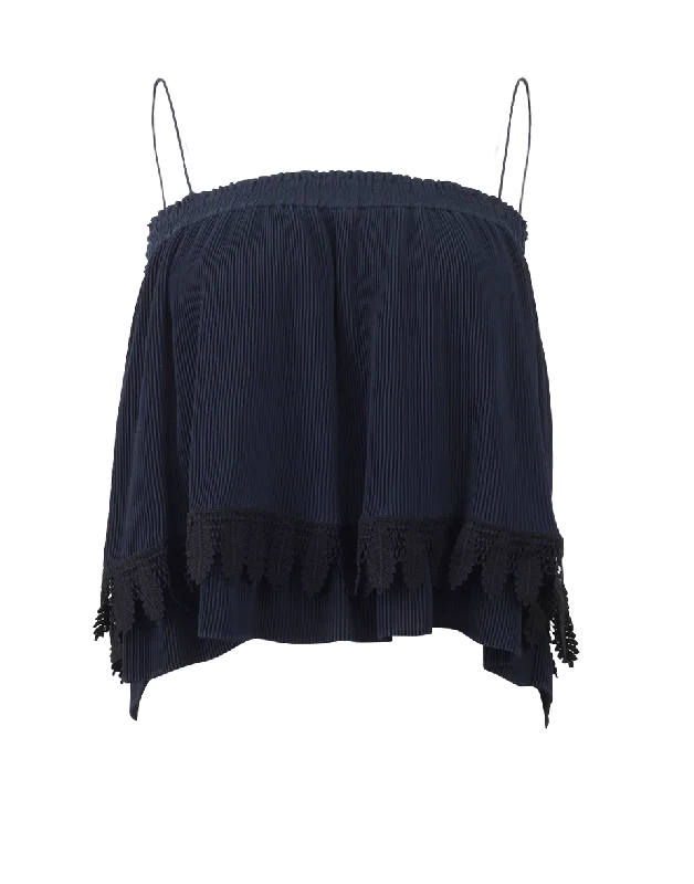 Pleated Camisole Tank comfortable tank top