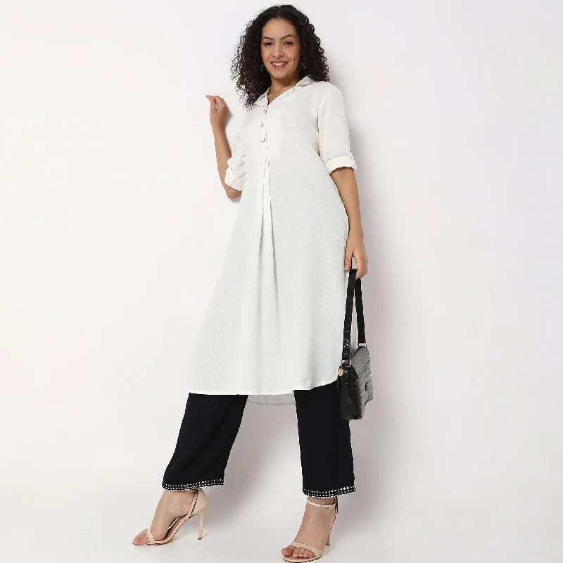 Straight Fit Solid Mid Rise Pants Comfy Cargo Trousers