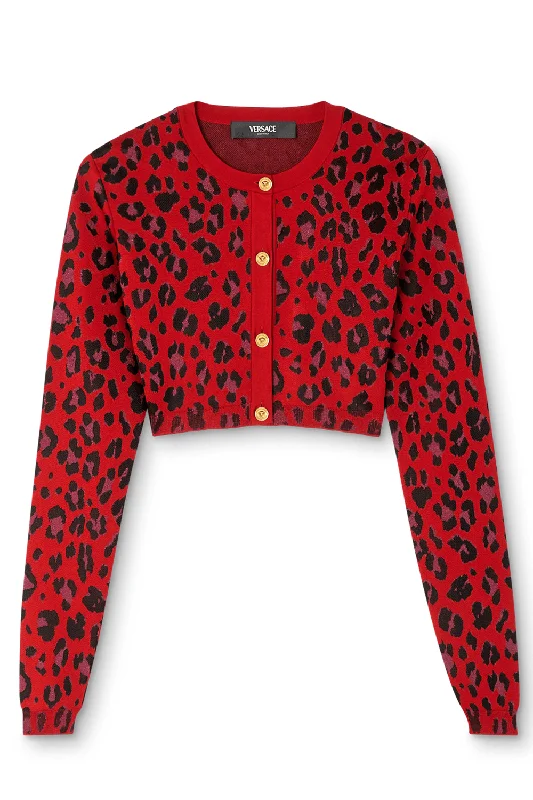 Cropped Cardigan Zippered Buttoned Snapped