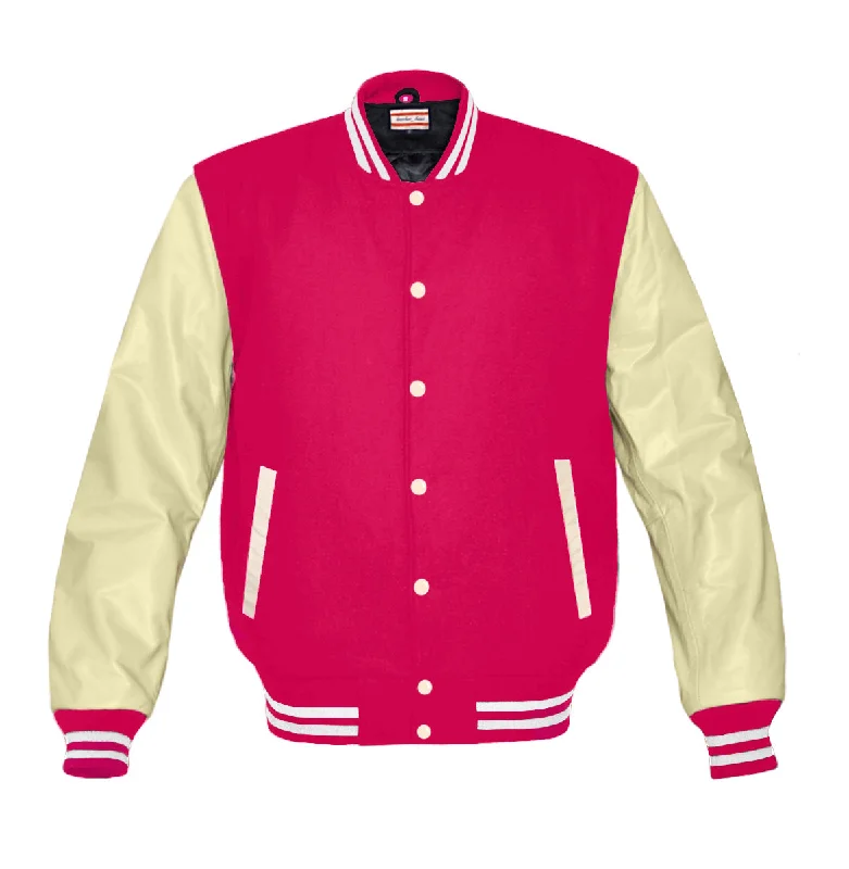 Superb Genuine Cream Leather Sleeve Letterman College Varsity Women Wool Jackets #CRSL-WSTR-CB Faux Fur Fabric Real Fur Fabric Shearling Fabric Superb Genuine Cream Leather Sleeve Letterman College Varsity Women Wool Jackets #CRSL-WSTR-CB Faux Fur Fabric Real Fur Fabric Shearling Fabric