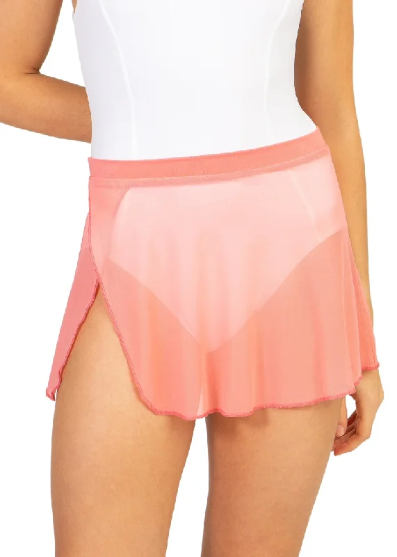 Ivy League Split-Hem Pull-On Skirt (Blossom) leather skirt bold