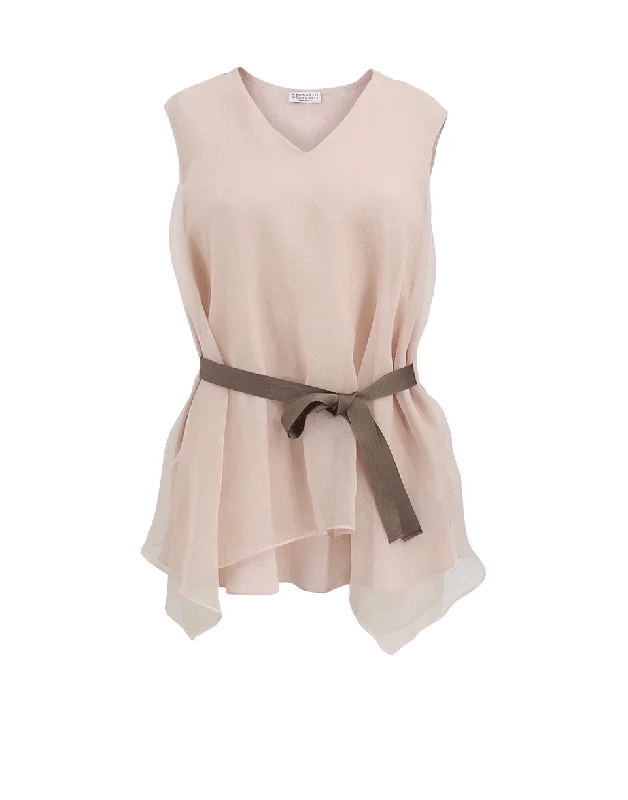 Hankerchief Hem Tank cozy tank top