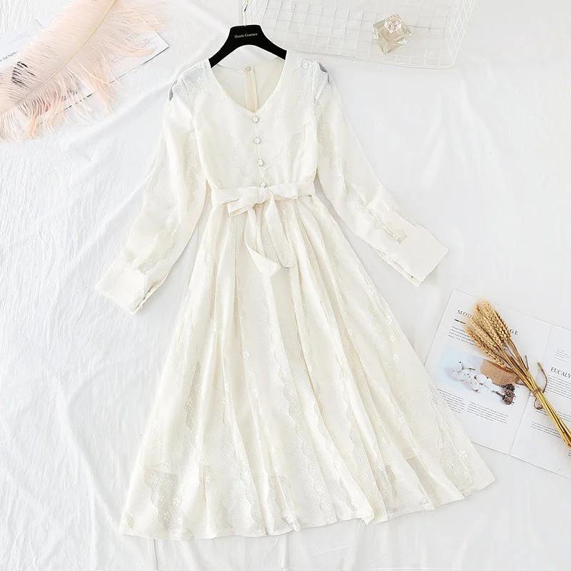The waist is slim, retro, long sleeve, small lapel and bottom skirt  4097 tiered skirt playful