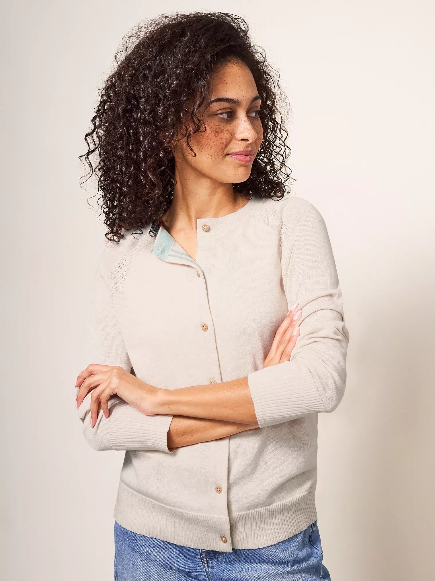 White Stuff - Lulu Cardigan Stretchy Elastic Breathable