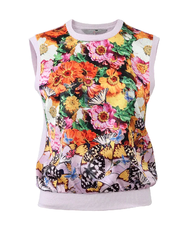 Butterfly Petals Tank lace back tank