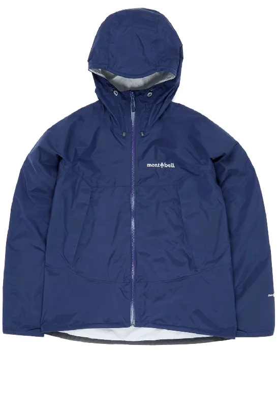 Montbell Women's Rain Hiker Jacket - Patriot Blue Herringbone Jacket Houndstooth Jacket Plaid Jacket