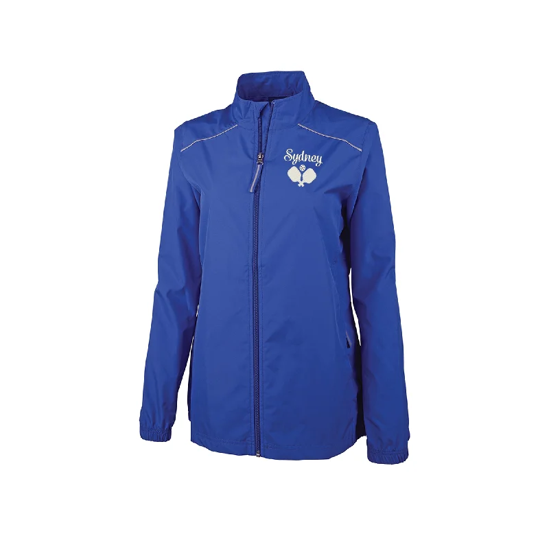 Ladies Skyline Pack-N-Go Full Zip Personalized Pickleball Jacket Cotton Jacket Linen Jacket Terry Jacket