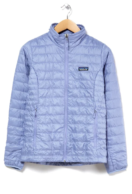 Patagonia Nano Puff Women's Insulated Jacket - Light Current Blue Oversized Jacket Tailored Jacket Straight Jacket