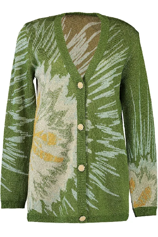 Deep Vneck Midi Cardigan Velvet Chenille Corduroy