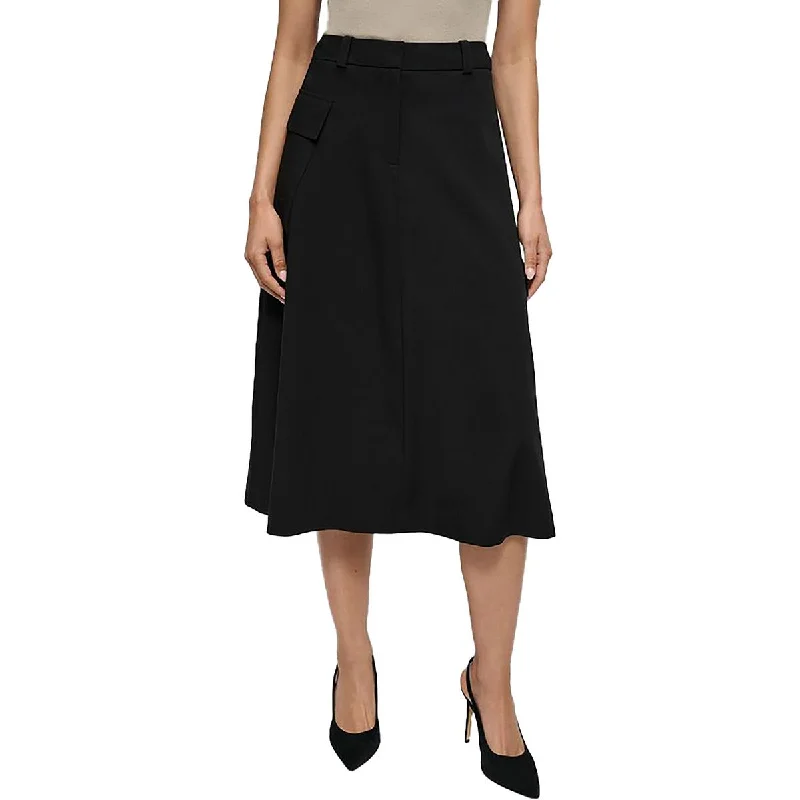 DKNY Womens Pocket  Cargo Skirt denim skirt trendy