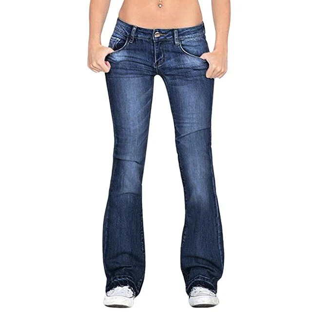 Stretch Denim Pants Sleek Black Pants