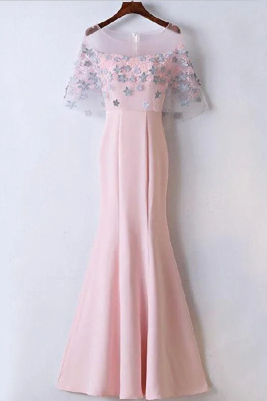 Mermaid Floor Length  Affordable Pink Prom Dresses Party Dresses PG517 Tunics Review highly