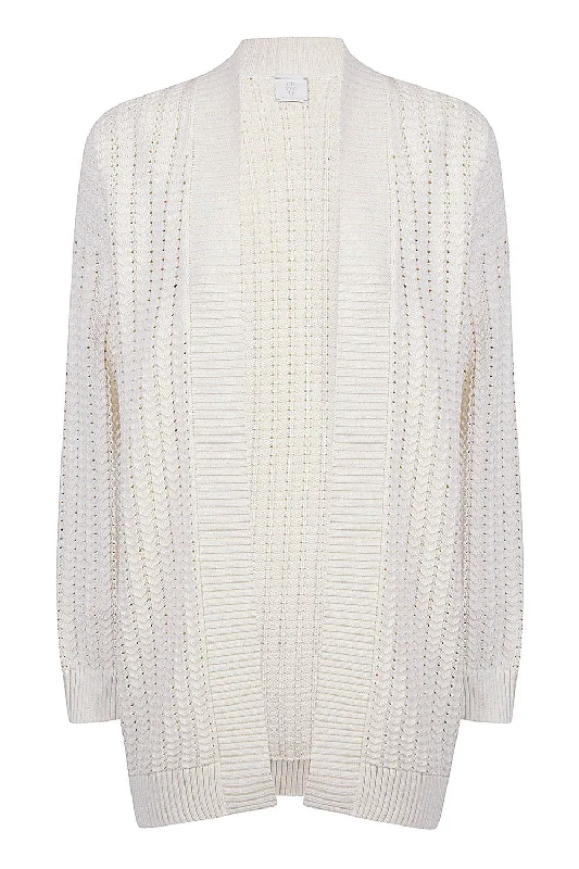 Midi Cardigan Striped Floral Plaid