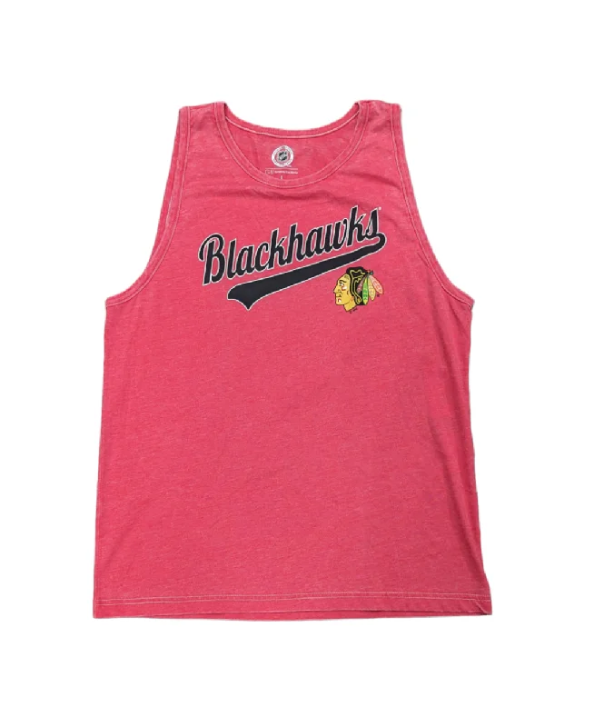 Women's Chicago Blackhawks G-III by Carl Banks Red Pinch Hitter Tank Top sleep tank top