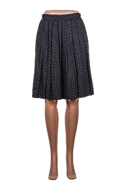 Vintage 90's Black Skirt wool skirt breathable