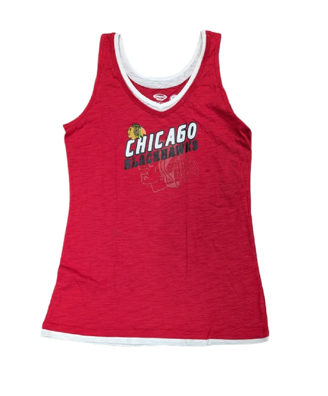 Women's Chicago Blackhawks Concepts Sport Red 2 Layer Tank Top activewear tank top
