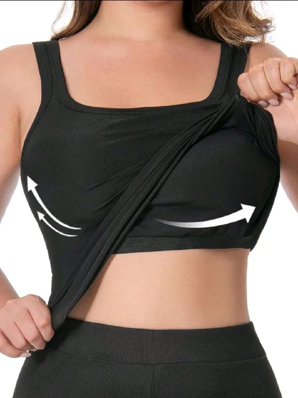 Curvy Ribbed Tank ☆1x slim fit tank