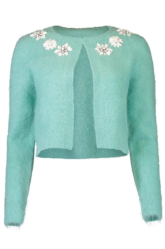Mariana Cardigan - Mint Machine Wash Dry Clean Hand Wash