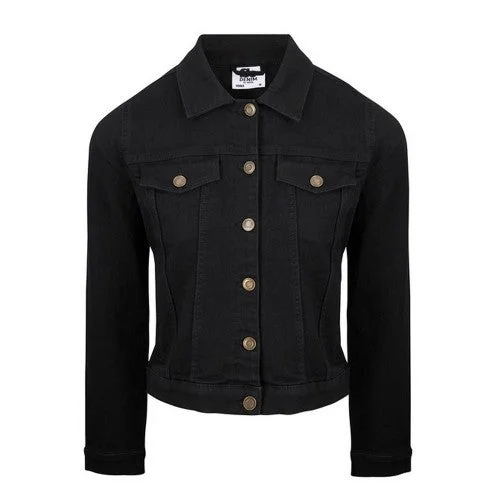 Awdis Womens/Ladies Olivia Denim Jacket Collared Jacket Crew Neck Jacket Turtle Neck Jacket Awdis Womens/Ladies Olivia Denim Jacket Collared Jacket Crew Neck Jacket Turtle Neck Jacket