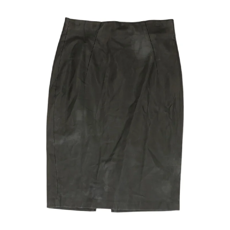 Black Solid Midi Skirt velvet skirt sumptuous