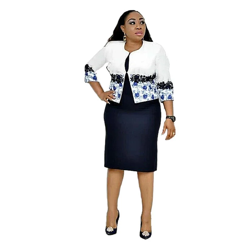 Printed Jacket Dress Suit Women Nylon Fabric Polyester Fabric Spandex Fabric